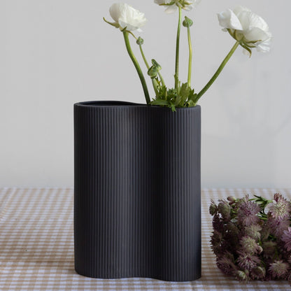 Doppelvase Bunn Dark Grey