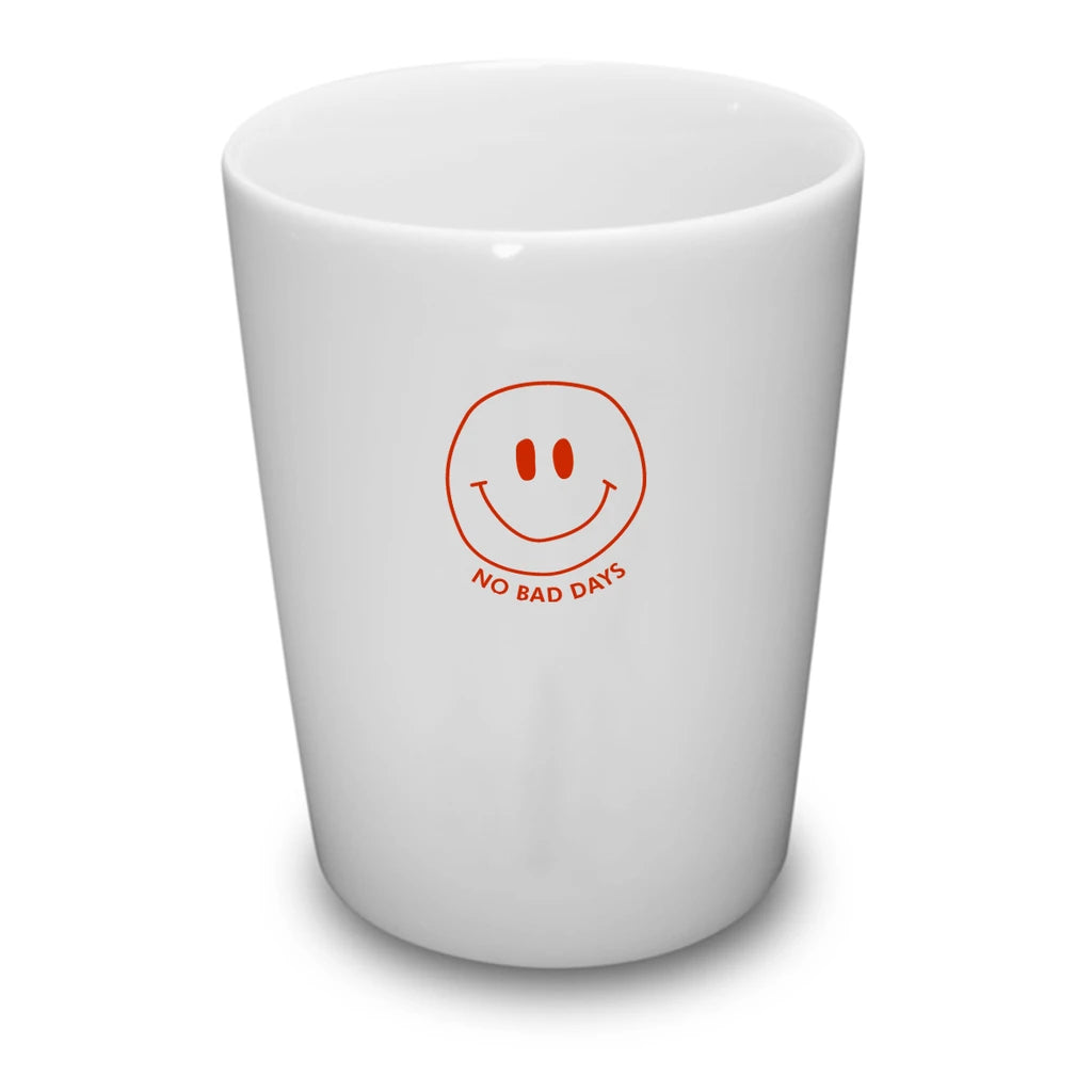 Becher Smiley rot "no bad days"